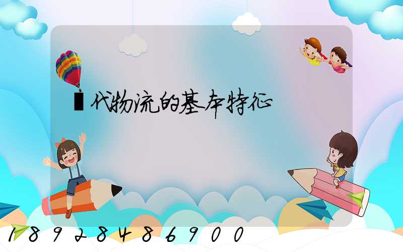 現代物流的基本特征