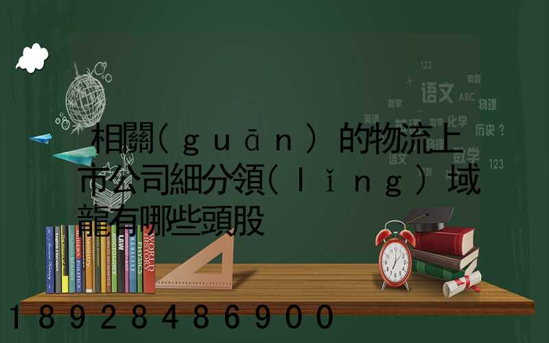 相關(guān)的物流上市公司細分領(lǐng)域龍有哪些頭股