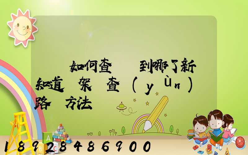 訂車如何查詢車到哪了新車知道車架號查運(yùn)輸路線方法