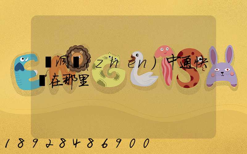 詩洞鎮(zhèn)中通快遞在那里