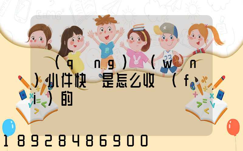 請(qǐng)問(wèn)小件快遞是怎么收費(fèi)的