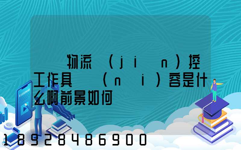 請問物流監(jiān)控工作具體內(nèi)容是什么啊前景如何