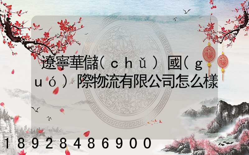 遼寧華儲(chǔ)國(guó)際物流有限公司怎么樣