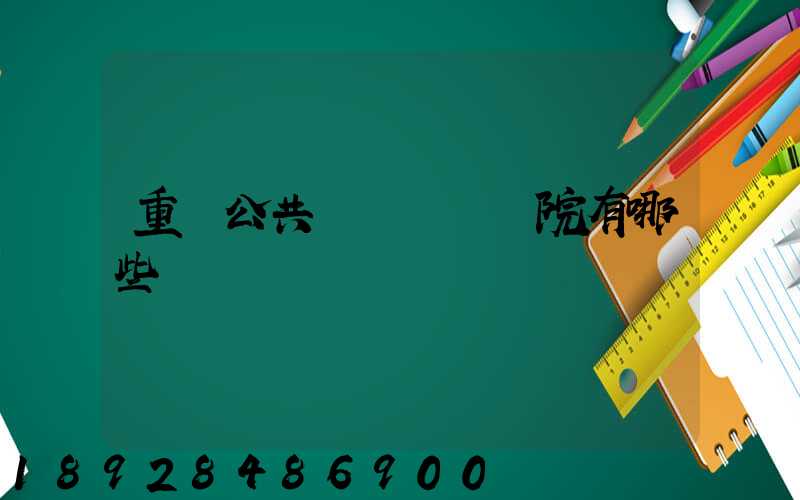 重慶公共運輸職業學院有哪些專業