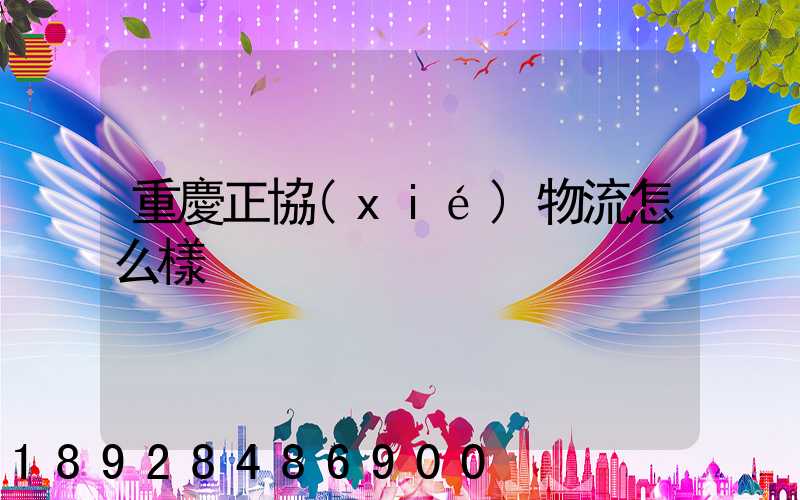 重慶正協(xié)物流怎么樣