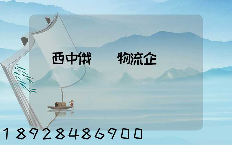 陜西中俄運輸物流企業
