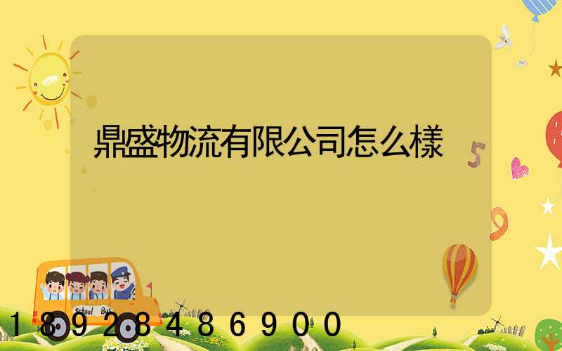 鼎盛物流有限公司怎么樣